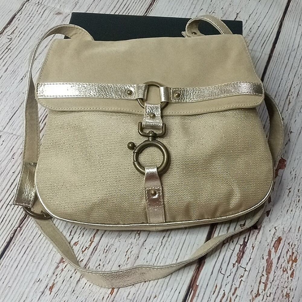 Bata And More Made In Italy Suede Back Brown Shoulder Bag